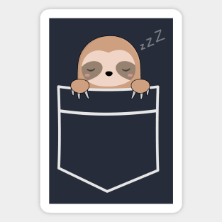 Kawaii Cute Lazy Sloth T-Shirt Magnet